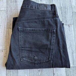 American Eagle AE Ripped 90’s Boyfriend Jeans SZ 4‎ Regular Women’s Black